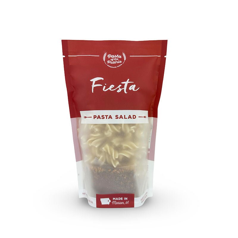Fiesta pasta salad package on a white background 